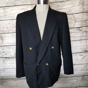 Men's Freedberg Black Blazer Size 16.Pit to pit approx:  22 inches Right shou
